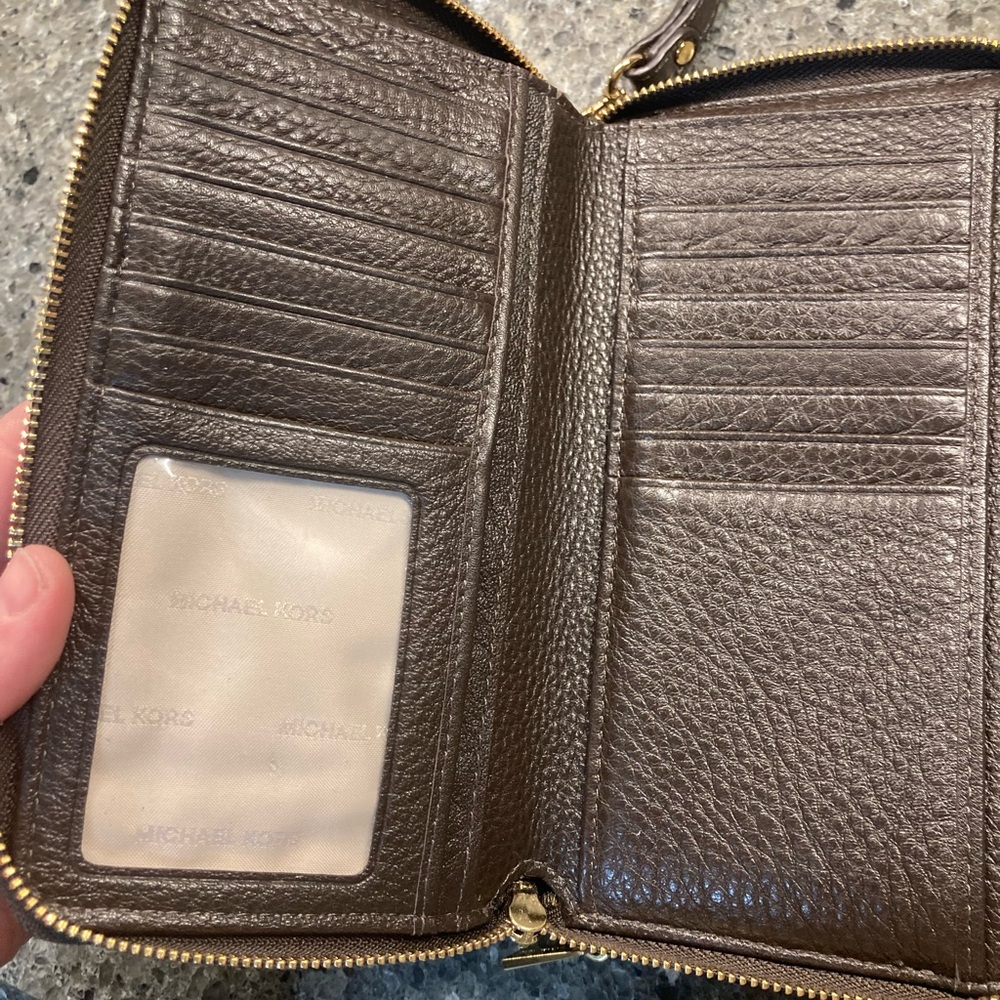 Michael Kors Dark Brown Wristlet - Picture 4 of 4